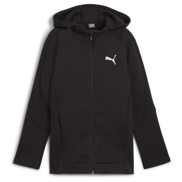 PUMA Hoodie Evostripe Full Zip - Black Kids, size YXL/164 cm on Productcaster.