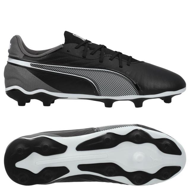 PUMA King Match Fg/ag Eclipse - PUMA Black/PUMA White/cool Dark Gray Kids, size 37½ on Productcaster.