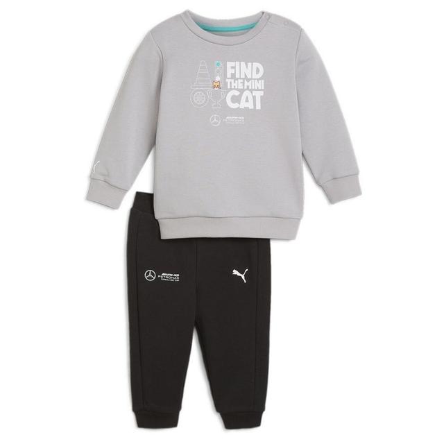 PUMA F1 Mini Tracksuit Mercedes - Grey/black, size 86 cm on Productcaster.