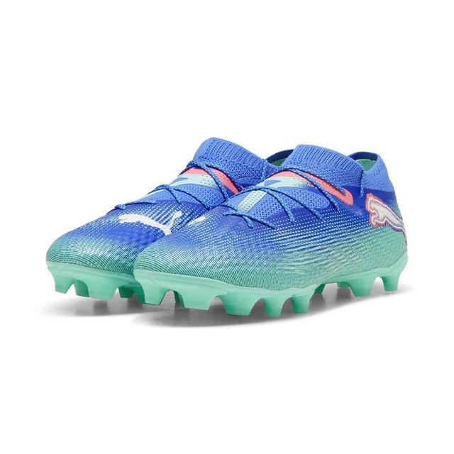 PUMA Future 7 Pro + FG/AG Formula - Blå/Hvit/Electric Peppermint, størrelse 39 on Productcaster.