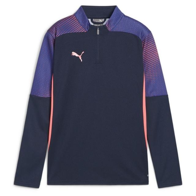 PUMA Training Shirt Individualfinal 1/4 Zip - Club Navy/dark Amethyst Kids, size M/152 cm on Productcaster.