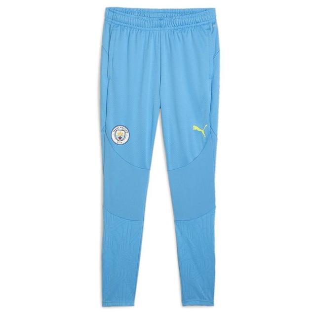 Manchester City Training Trousers - Magic Blue/yellow Glow - PUMA, size Medium on Productcaster.