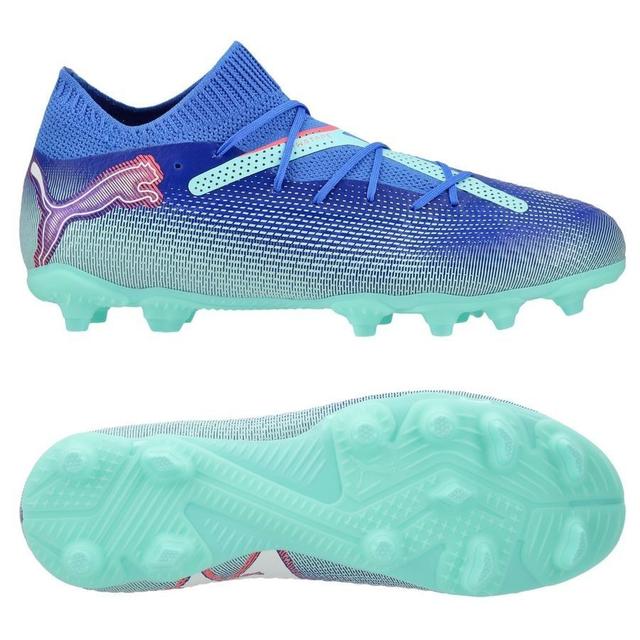 PUMA Future 7 Pro Fg/ag Formula - Bluemazing/PUMA White/electric Peppermint Kids, size 38½ on Productcaster.