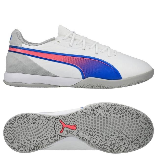 PUMA King Match It Formula - White/bluemazing/flat Light Gray - Indoor (Ic), size 42½ on Productcaster.