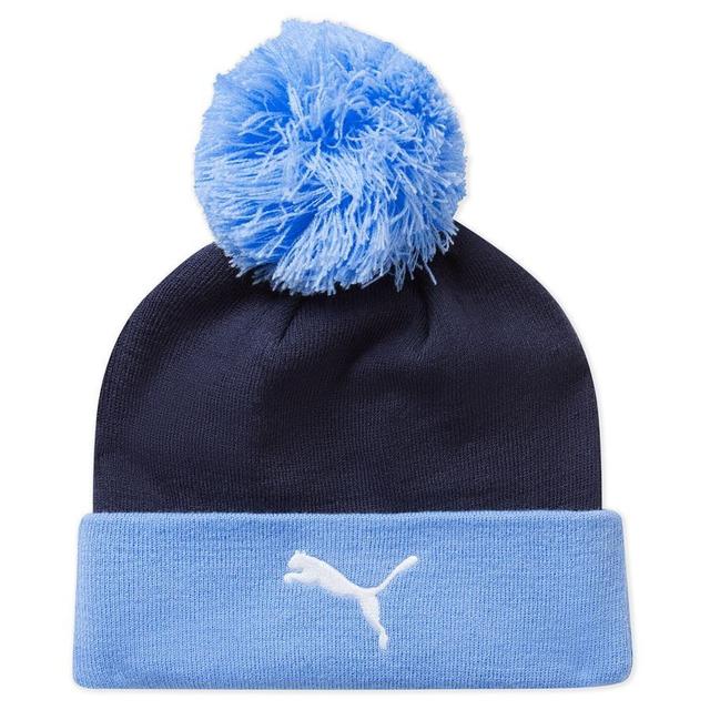 Manchester City Mössa Essentials Pom - PUMA Navy/Blå, storlek One Size Adult on Productcaster.