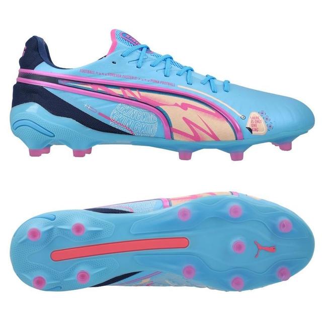 PUMA King Ultimate Fg/ag Volume Up - Luminous Blue/poison Pink/blazing Blue, size 42 on Productcaster.