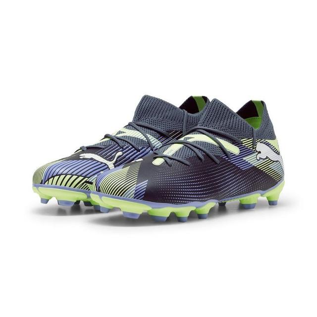 PUMA Future 7 Match Fg/ag Lights Out - Gray Skies/PUMA White/fizzy Apple Kids, size 34 on Productcaster.