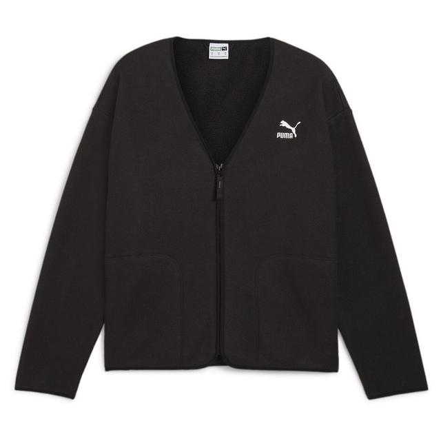 Classics Polar Fleece Cardigan PUMA Black, pointure X-Large on Productcaster.