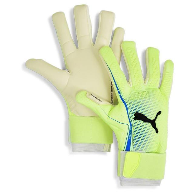 PUMA Goalkeeper Gloves Ultra Ultimate Hybrid Lights Out - Fizzy Apple/bluemazing, size 9½ on Productcaster.