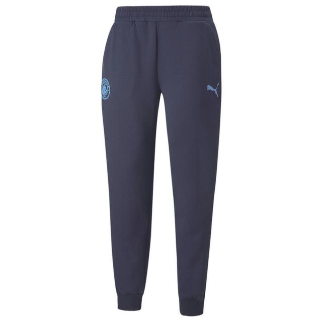 Manchester City Sweatpants Essentials Fleece - Peacoat - PUMA, size Small on Productcaster.