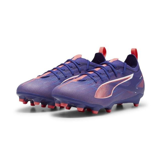 PUMA Ultra 5 Pro FG/AG Formula - Lilla/Hvid/Pink Børn, størrelse 38 on Productcaster.