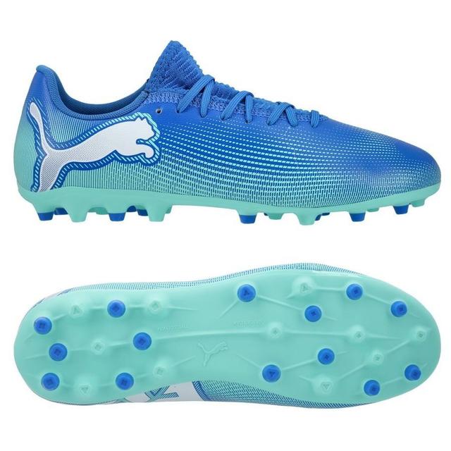 PUMA Future 7 Play Mg Formula - Bluemazing/mint/PUMA White Kids, size 37½ on Productcaster.