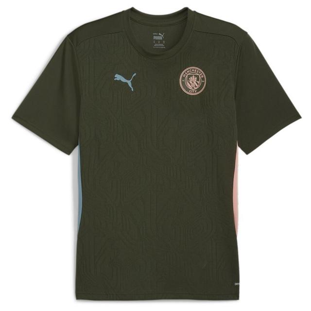 Manchester City Training T-shirt - Green/blue - PUMA, size Large on Productcaster.