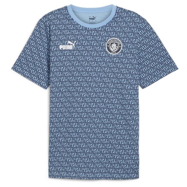 Mcfc Ftblculture Tee Aop Club Navy-team Light Blue - PUMA, Größe ['Small'] on Productcaster.