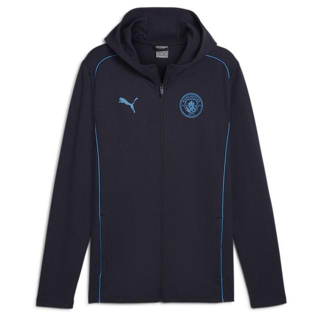 Manchester City Hoodie Casuals - New Navy/magic Blue - PUMA, size Small on Productcaster.