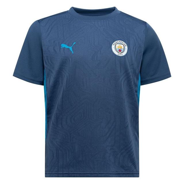 Manchester City Training T-shirt - Inky Blue/magic Blue Kids - PUMA, size 116 cm on Productcaster.