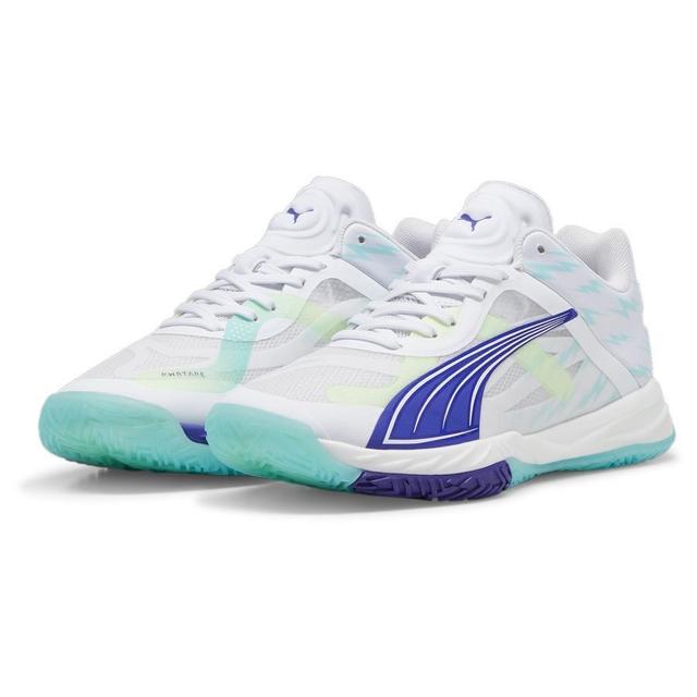 PUMA Training Shoe Accelerate Nitro SQD W+ - PUMA White/Electric Peppermint/Fizzy Apple Women, size 42½ on Productcaster.