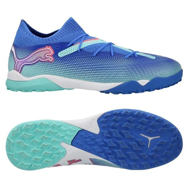 PUMA Future 7 Pro Cage Tt Formula - Bluemazing/PUMA White/electric Peppermint - Turf (Tf), size 42 on Productcaster.