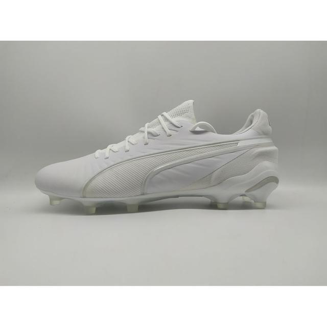 PUMA King Ultimate Fg/ag White Pack - PUMA White/PUMA Silver, size 36 on Productcaster.