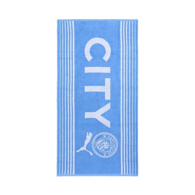 Manchester City Towel Large - Team Light Blue/PUMA White, size One Size on Productcaster.