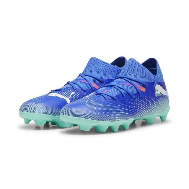 PUMA Future 7 Match Fg/ag Formula - Bluemazing/PUMA White/electric Peppermint Kids, size 30 on Productcaster.