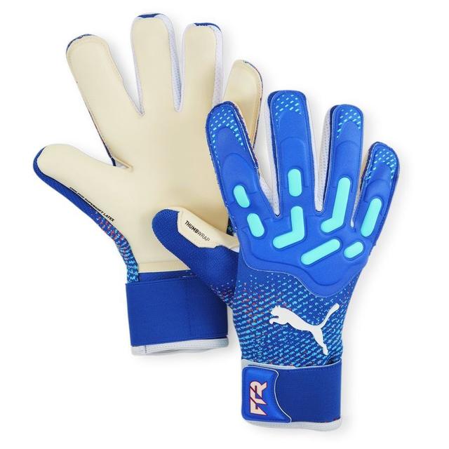 PUMA Goalkeeper Gloves Future Pro Hybrid Formula - Bluemazing/sunset Glow/electric Peppermint, size 8½ on Productcaster.