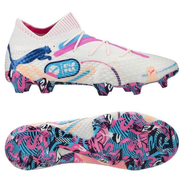 PUMA Future 7 Ultimate Fg/ag Volume Up - White/luminous Blue/poison Pink/fizzy Melon/bluemazing, size 40½ on Productcaster.