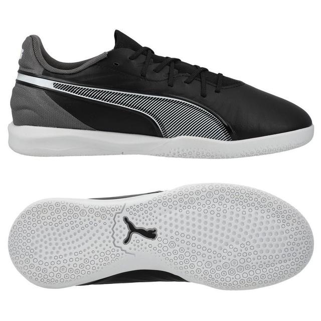 PUMA King Match It Eclipse - Sort/hvit/cool Dark Gray Barn - Innendørs (Ic), størrelse 32 on Productcaster.