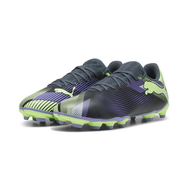 PUMA Future 7 Play Fg/ag Lights Out - Gray Skies/elektro Purple/fizzy Apple/PUMA White, size 46½ on Productcaster.