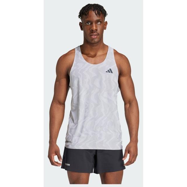 adidas Ultimate Heat.Rdy Engineered Running Singlet, størrelse ['X-Large'] on Productcaster.