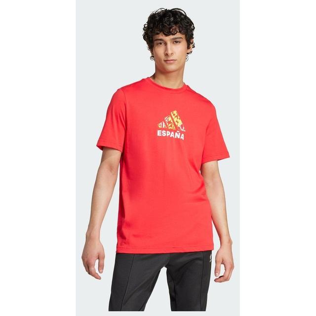 adidas Spain Football Fan Graphic Tee, storlek X-Small on Productcaster.