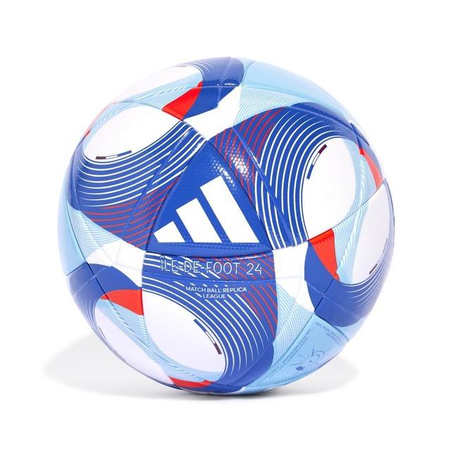 adidas Football Île-De-Foot League Olympics24 - Royal Blue/White/Solar Red, size ['Ball SZ. 4'] on Productcaster.