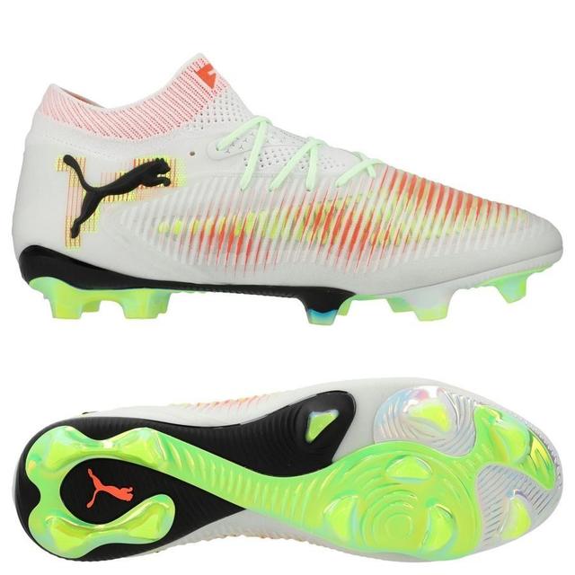 PUMA Future 8 Ultimate Fg Launch Edition - PUMA White/PUMA Black/lime Squeeze/green Glare - Grass (Fg), size 41 on Productcaster.