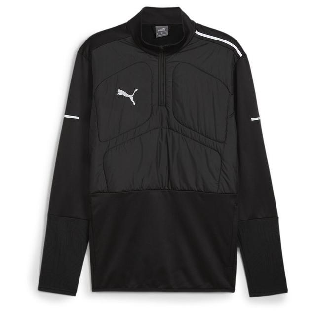 PUMA Training Shirt Individualwinterized 1/4 Zip - Black, size Large on Productcaster.