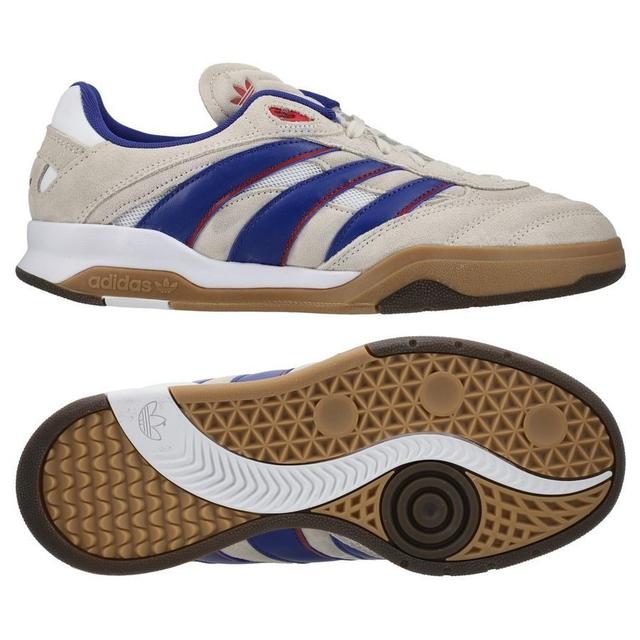 adidas Originals Predator Mundial In - Aluminum/active Blue/gum Light Brown - Indoor (Ic), size 43⅓ on Productcaster.