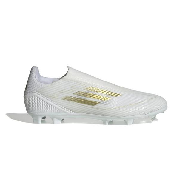 adidas F50 League Laceless Fg/ag Day Spark - Wit/goud/wit, maat 45⅓ on Productcaster.