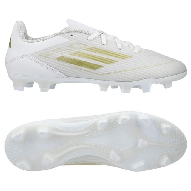 adidas F50 Club Fxg Day Spark - Footwear White/gold Metallic/footwear White, size 44 on Productcaster.