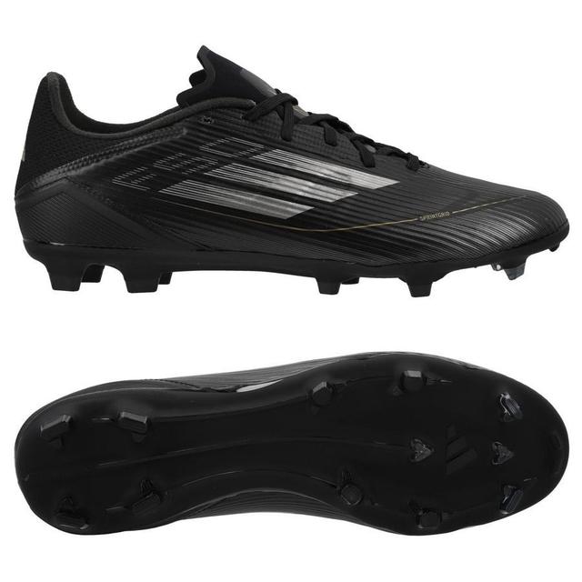 adidas F50 League Fg/ag Dark Spark - Core Black/iron Metal/gold Metallic, size 40 on Productcaster.