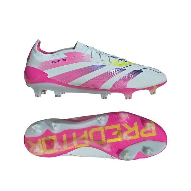 adidas Predator Elite Fg Stellar Icon - Almost Blue/lucid Pink/semi Solar Yellow - Grass (Fg), size 41⅓ on Productcaster.