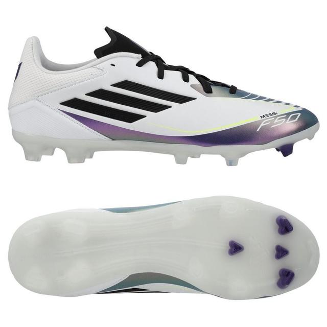 adidas F50 Messi League Fg/ag Triunfo Estelar - Footwear White/core Black/unity Purple, size 48⅔ on Productcaster.