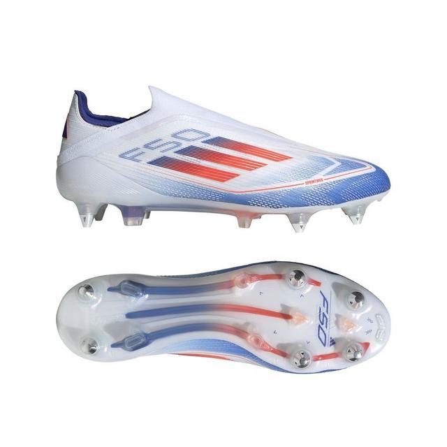 adidas F50 Elite Laceless SG Advancement - Hvid/Rød/Blå - Soft Ground (SG), størrelse ['46 on Productcaster.