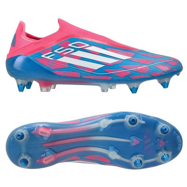 adidas F50 Elite Laceless SG Reemergence - Blå/Hvid/Pink - Soft Ground (SG), størrelse 36 on Productcaster.