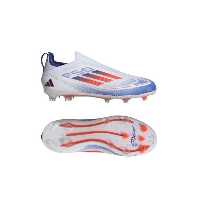 adidas F50 Pro Laceless Fg Advancement - Footwear White/solar Red/lucid Blue Kids, size 28½ on Productcaster.