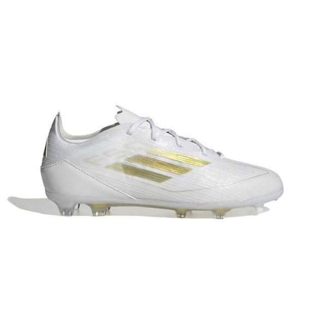 adidas F50 Pro Fg Day Spark - Footwear White/gold Metallic/footwear White Kids - Grass (Fg), size 28½ on Productcaster.