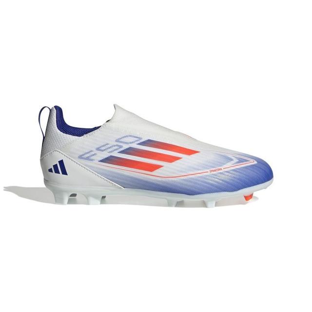 adidas F50 League Laceless Fg/ag Advancement - Footwear White/solar Red/lucid Blue Kids, size 28½ on Productcaster.