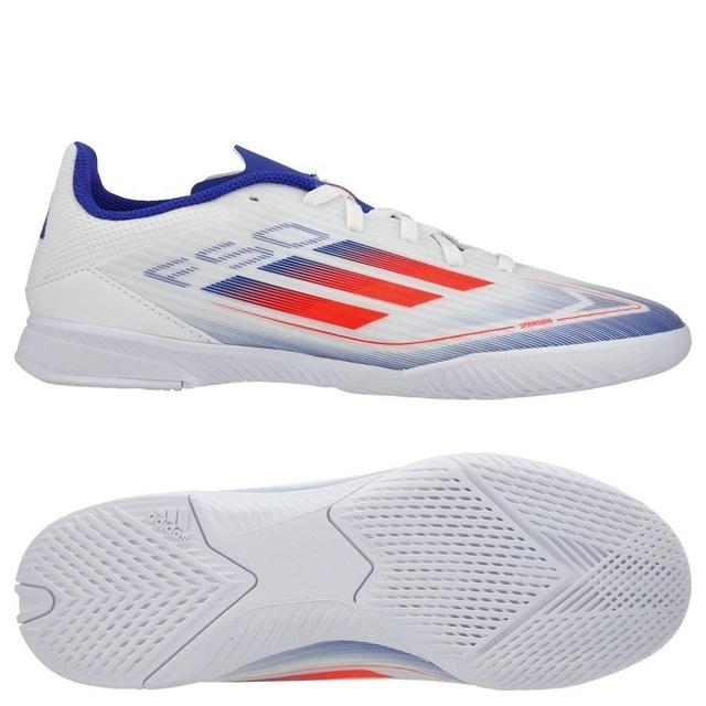 adidas F50 League In Advancement - Footwear White/solar Red/lucid Blue Kids - Indoor (Ic), size 30½ on Productcaster.