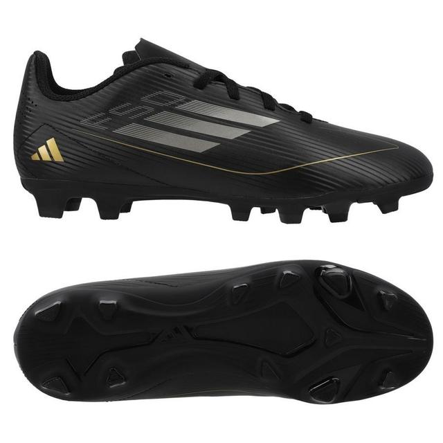 adidas F50 Club Fxg Dark Spark - Core Black/iron Metal/gold Metallic Kids, size 28 on Productcaster.