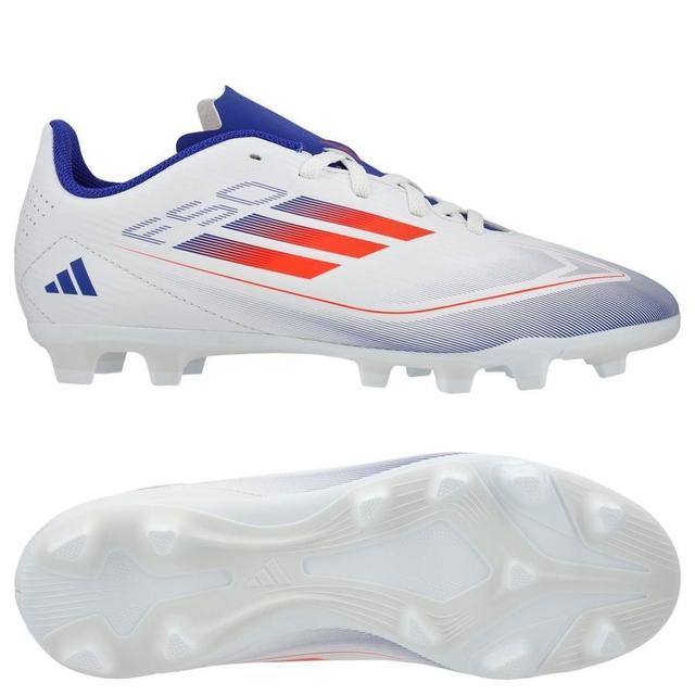 adidas F50 Club Fxg Advancement - Footwear White/solar Red/lucid Blue Kids, size 34 on Productcaster.