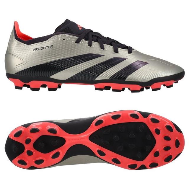 adidas Predator League 2g/3g Ag Vivid Horizon - Platin Metallic/aurora Black/turbo - Artificial Grass (Ag), size 36 on Productcaster.