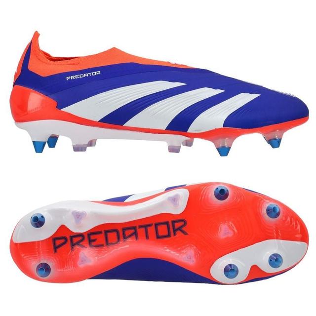 adidas Predator Elite Laceless Sg Advancement - Lucid Blue/footwear White/solar Red, size 42 on Productcaster.